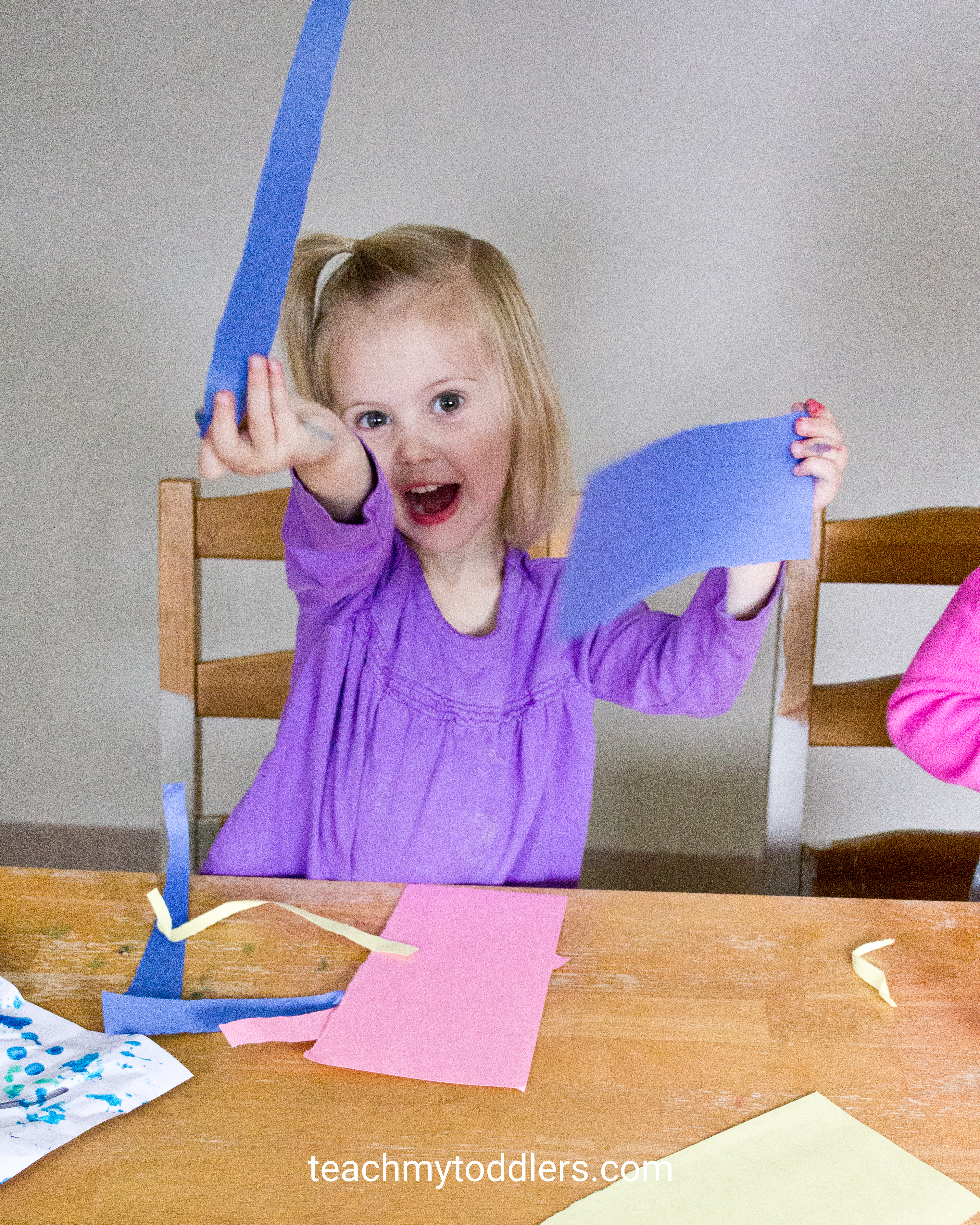 Fun activity for toddlers general conference using construction paper