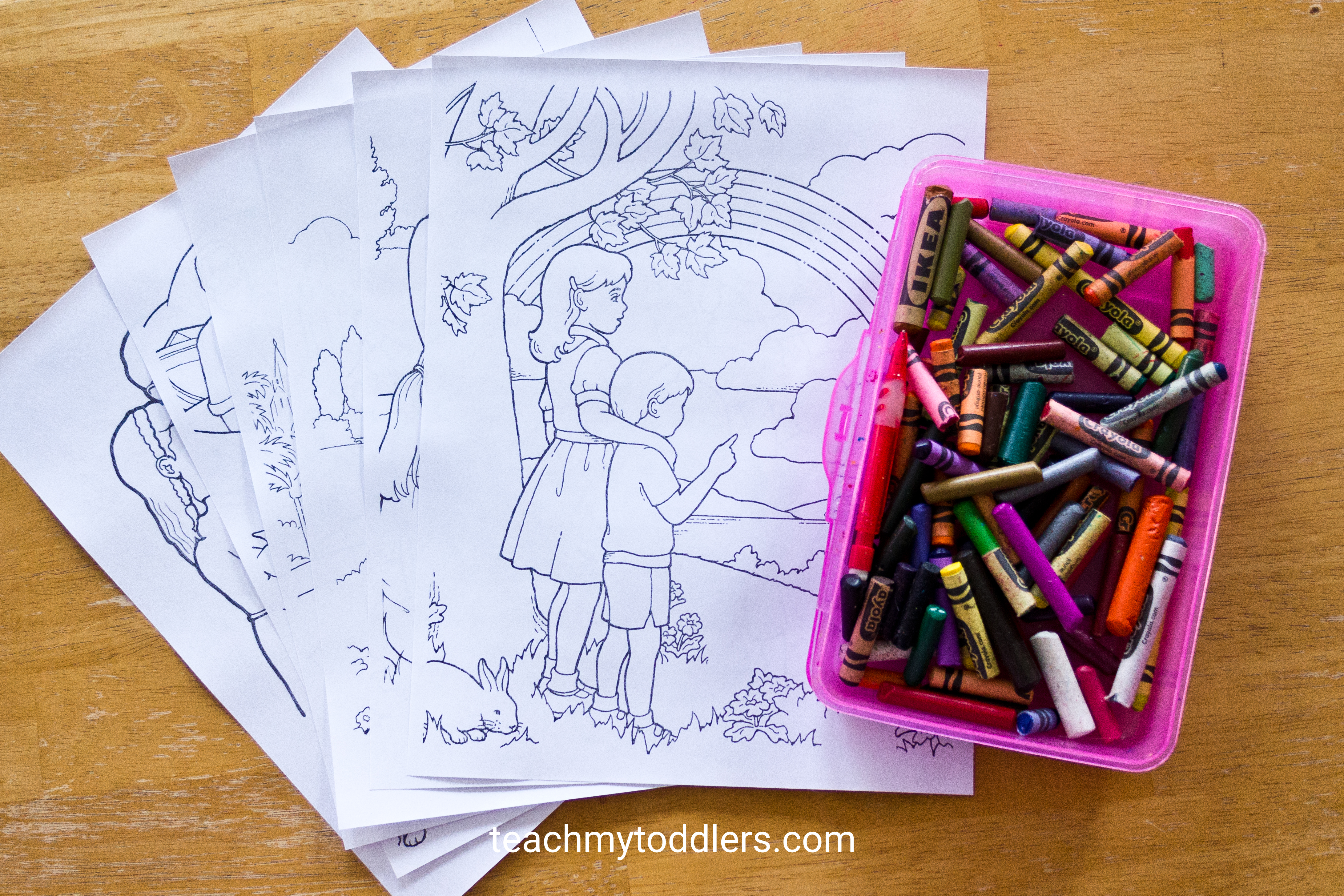These fun coloring pages activity are great for your toddler to do during general conference