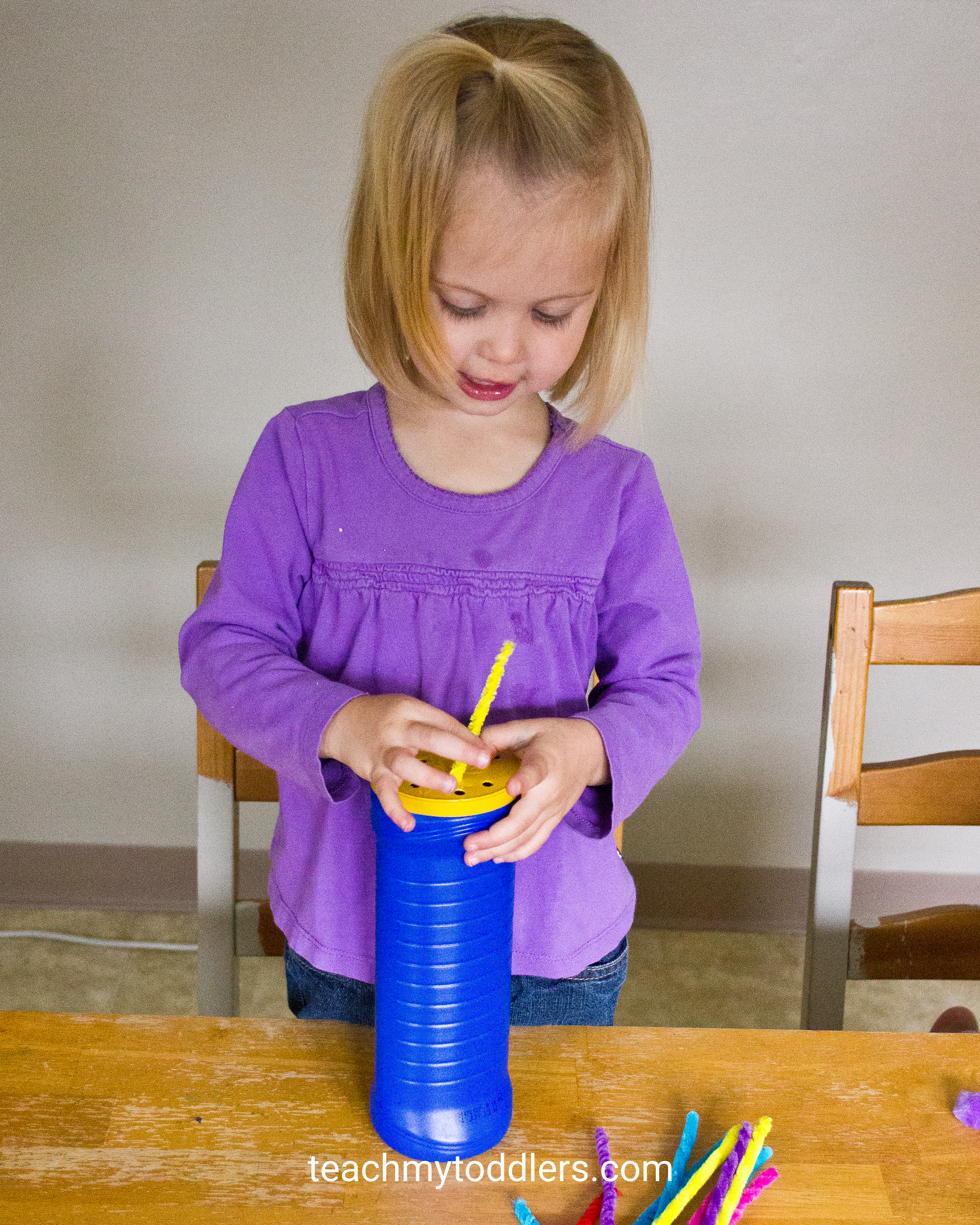 Two unique activities to help your toddlers listen through general conference using pipe cleaners and word hunt