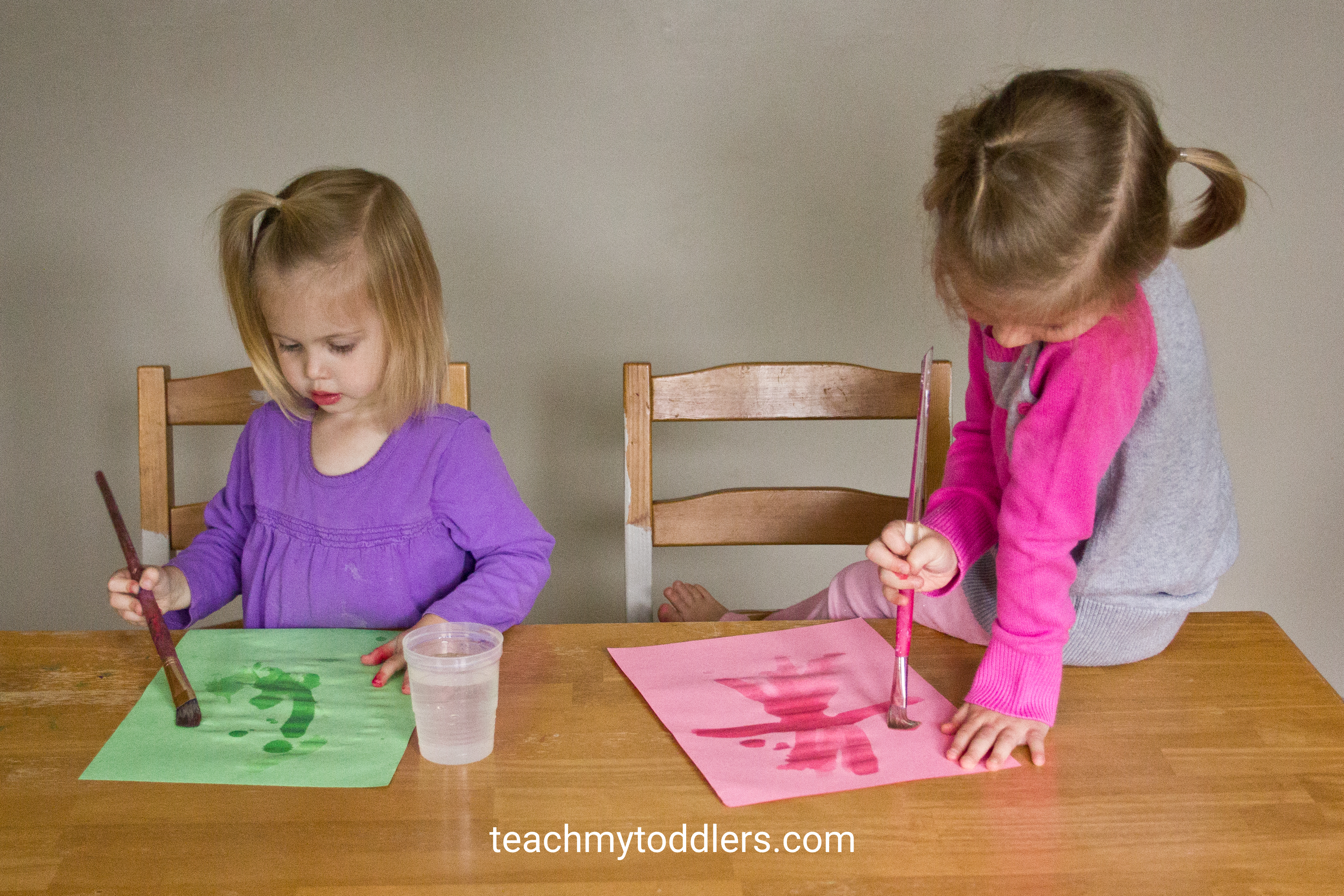 Exciting activity for your toddlers using paper and water for painting during general conference