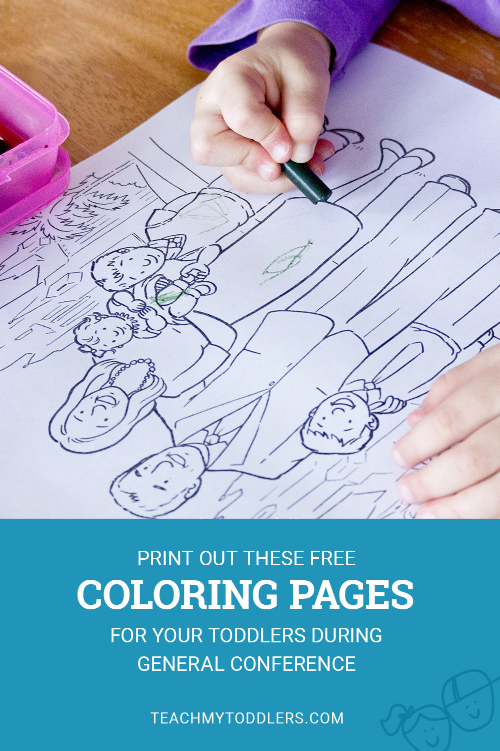 Print out these free coloring pages for your toddlers during general conference