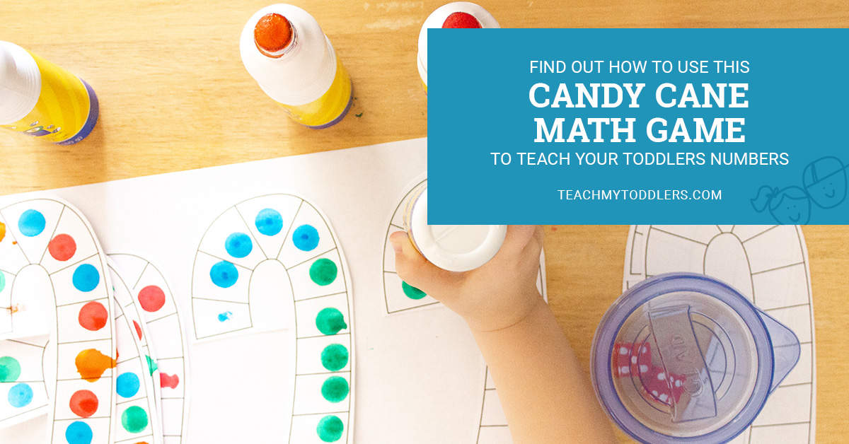 Teach Your Toddler Numbers and Counting with Candy Cane Math