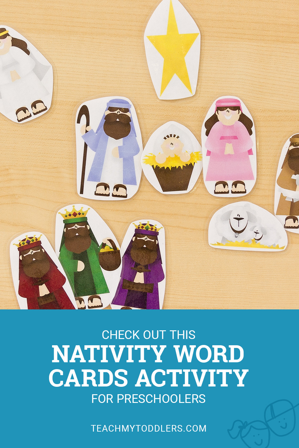 Check out this nativity word cards activity for preschoolers