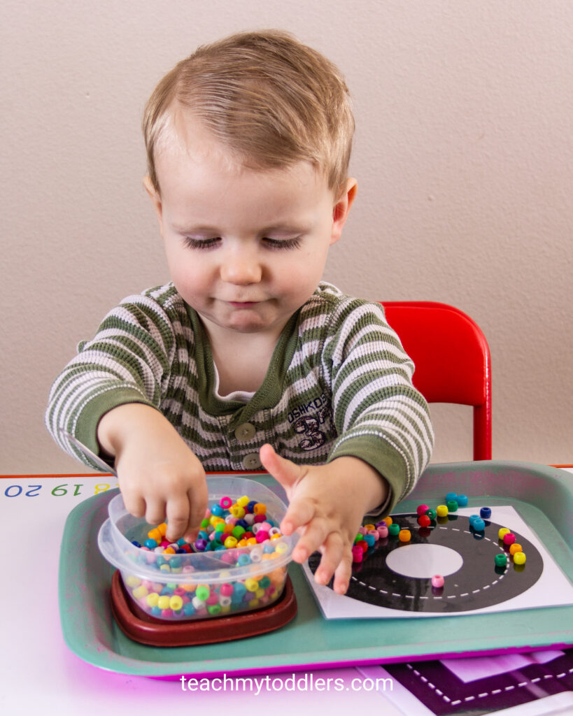 Car Themed Toddler School Trays - Teach My Toddlers