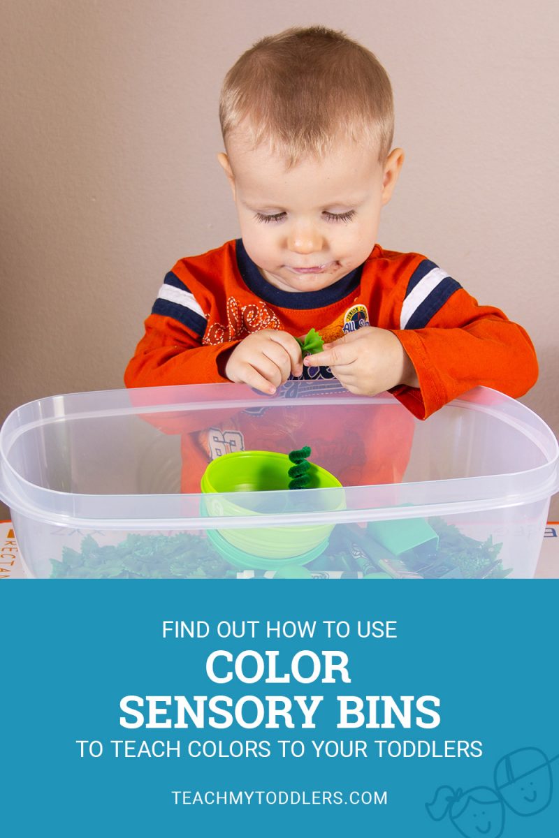 Color Games for Toddlers - Learning About Colors With Sensory Bins ...