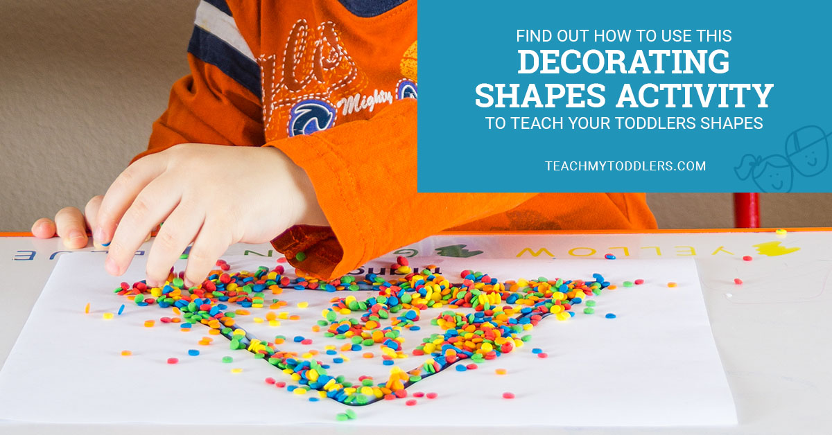 Find out how to use this decorating shapes activity to teach your toddlers shapes