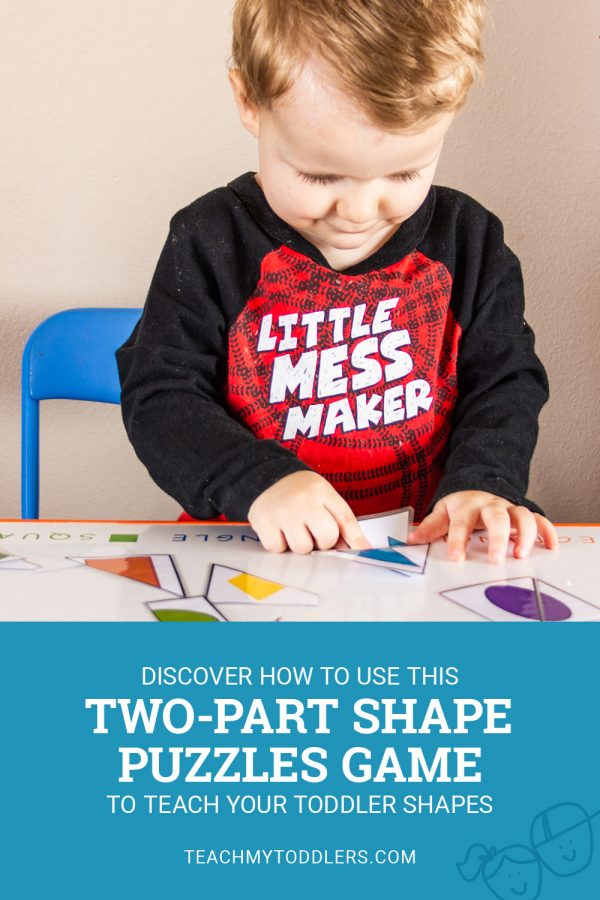 Shape Games for Toddlers - Two-Part Shape Puzzles - Teach My Toddlers
