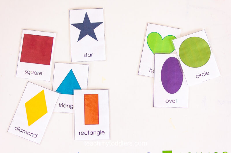 Shape Activities for Preschoolers - Shape Cards - Teach My Toddlers