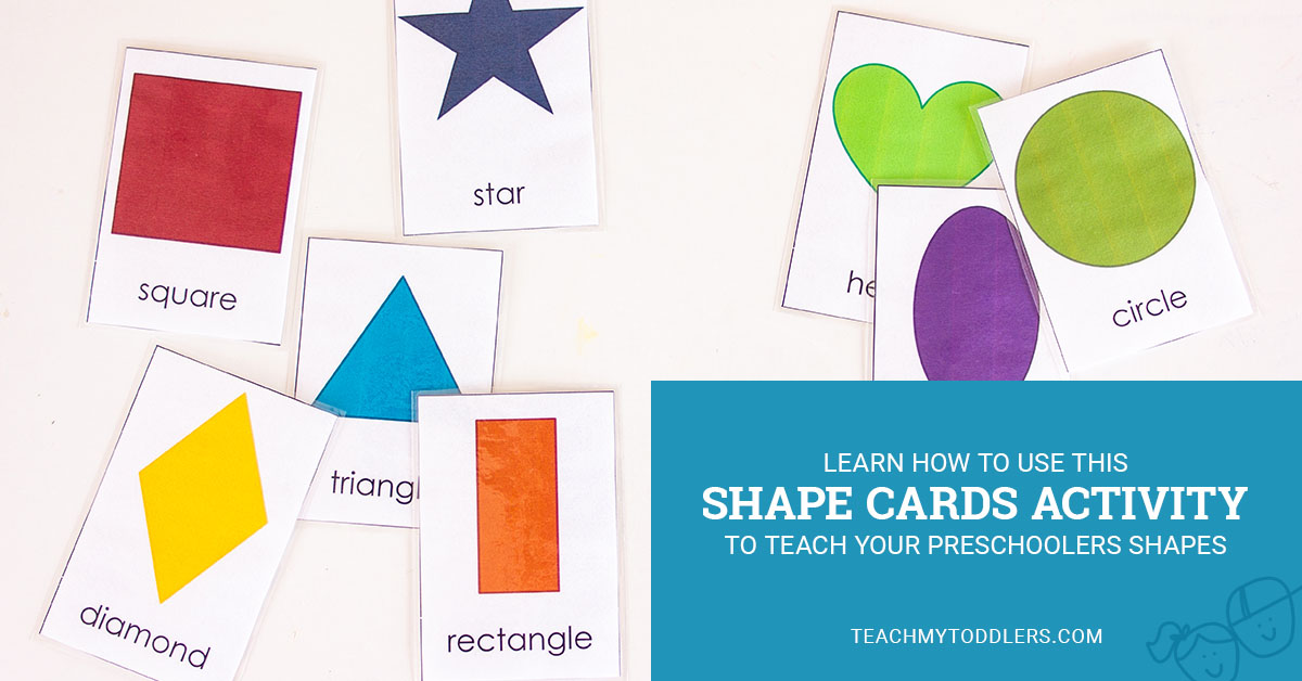 Learn how to use this shape cards activity to teach your preschoolers shapes