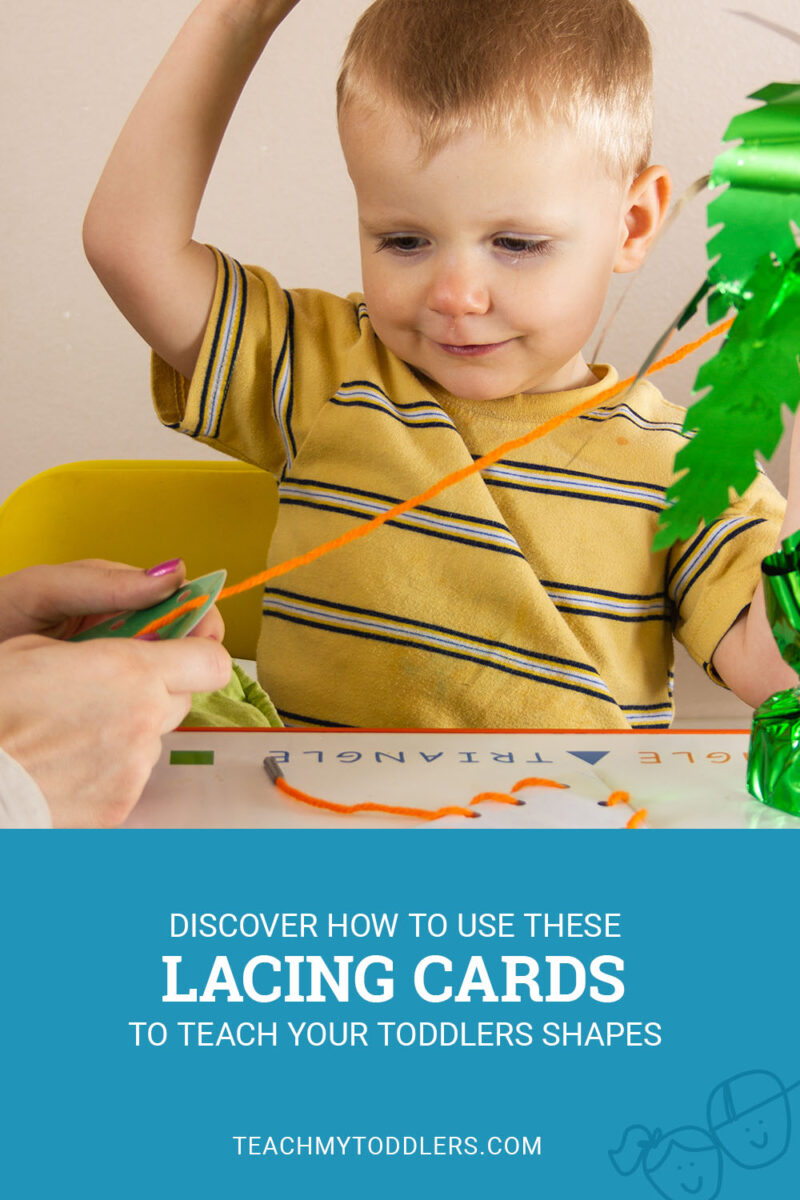 Shape Lacing Cards to Teach Toddlers Shapes - Teach My Toddlers