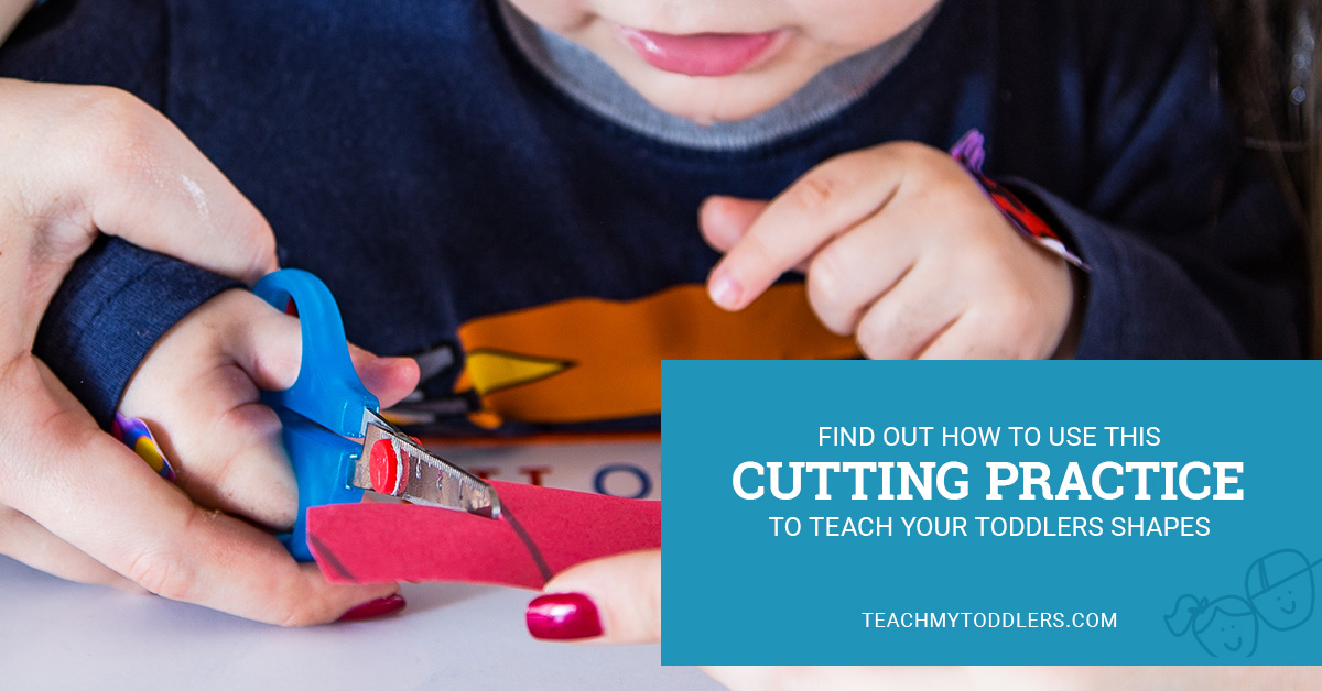 Find out how to use this cutting practice to teach toddlers shapes