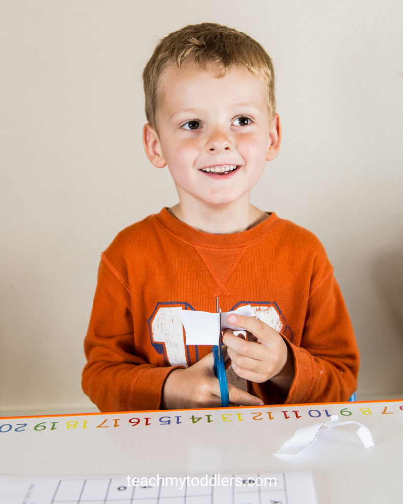 Missing Letters Cut and Paste Activity for Preschool - Teach My Toddlers