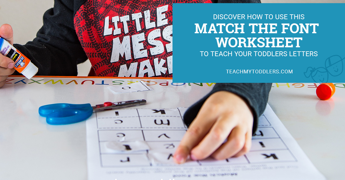 Discover how to use this match the font worksheet to teach toddlers letters