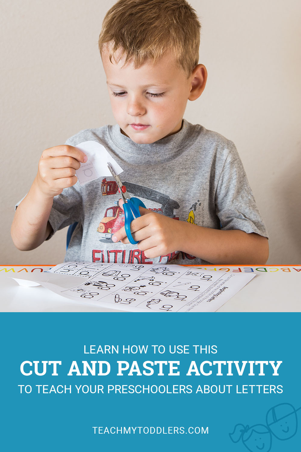 Learn how to use this cut and paste activity to teach preschoolers about letters