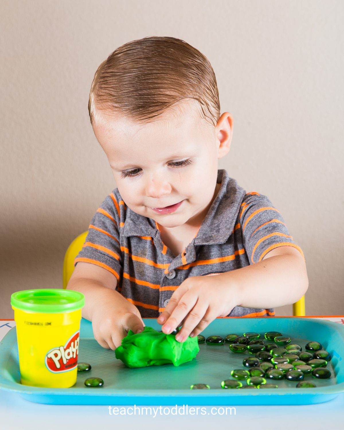 Green Tot Trays for Toddlers