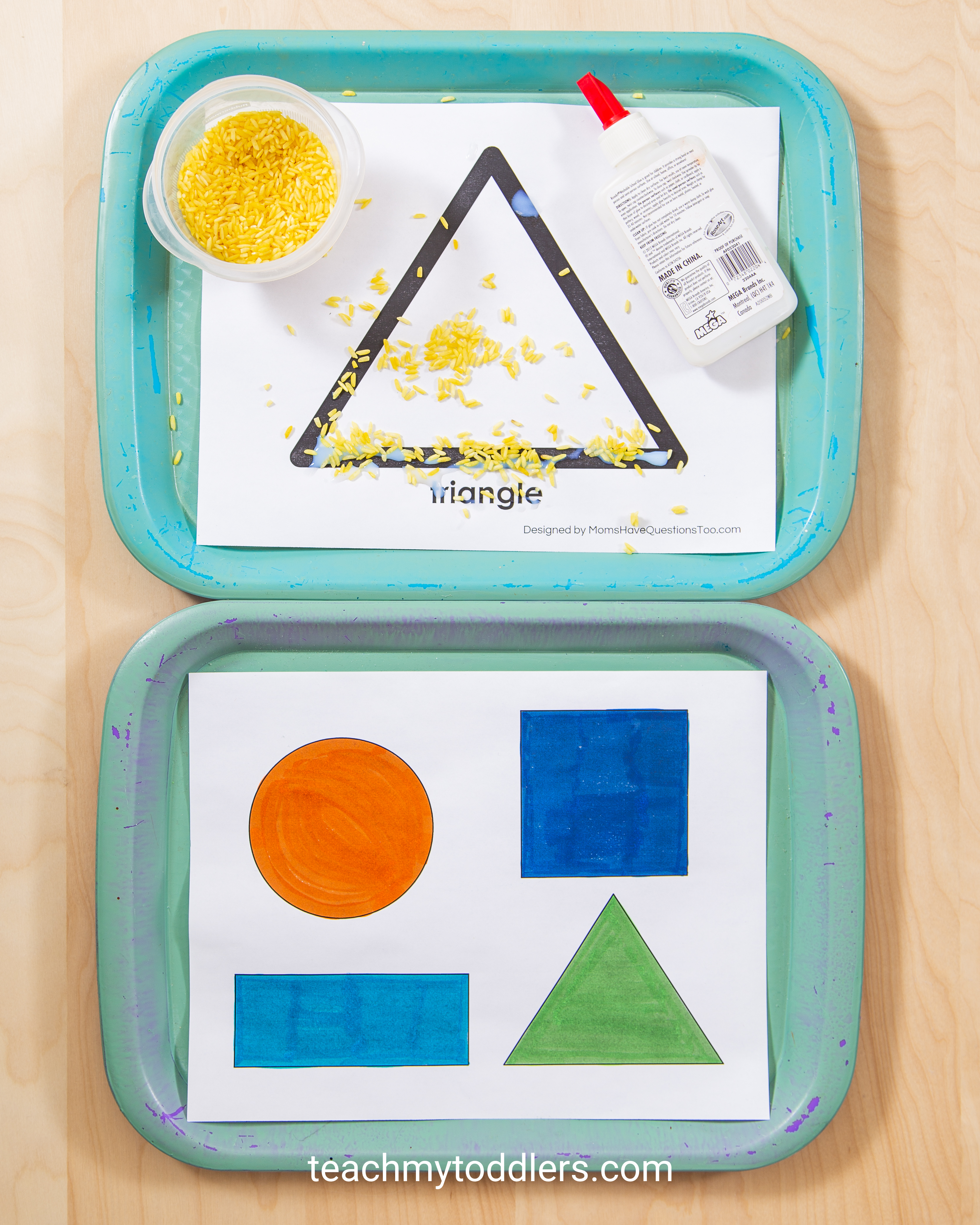 Find out how to use these triangle activities to teach your toddlers shapes