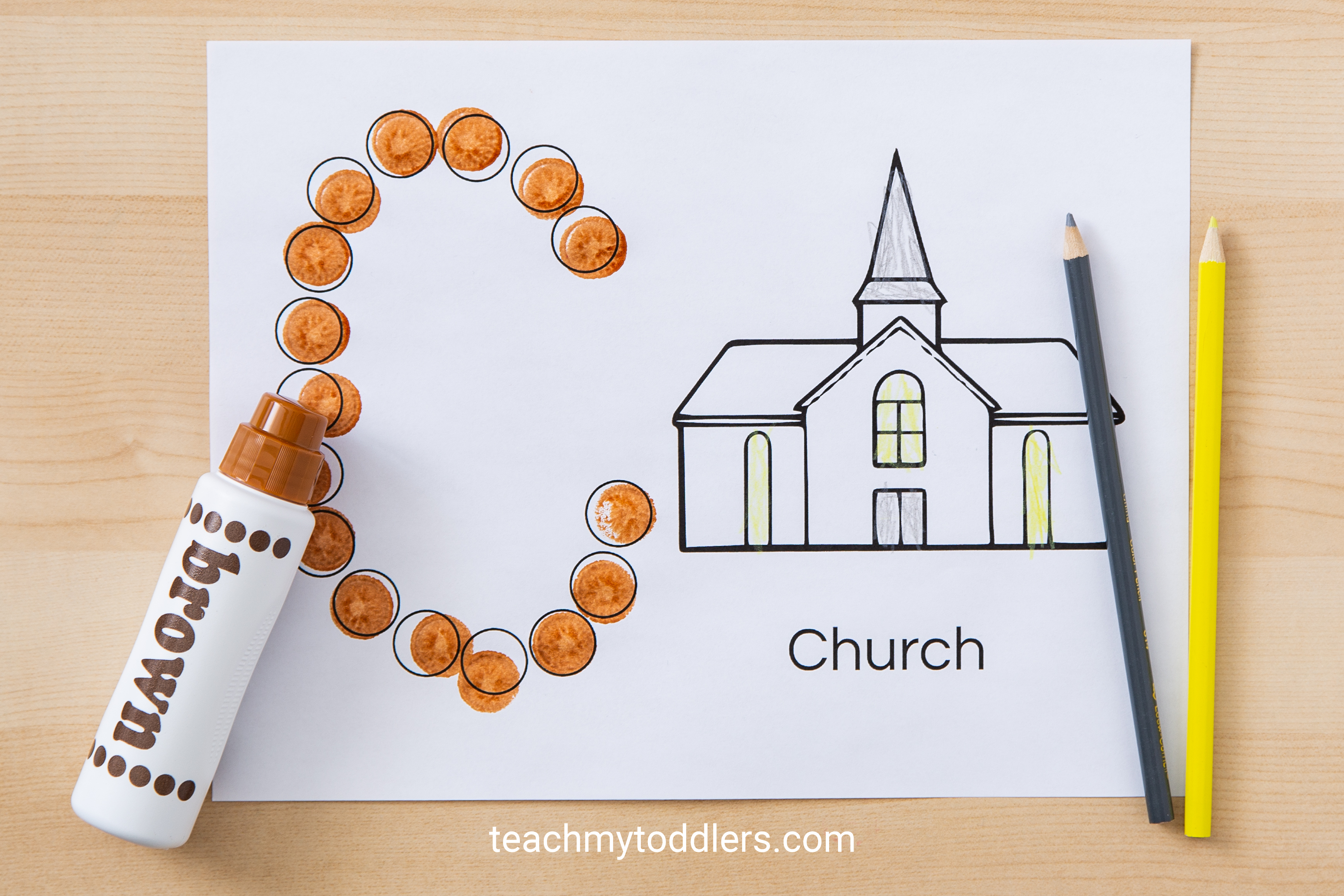 Print out these unique free do a dot pages for your toddlers during general conference