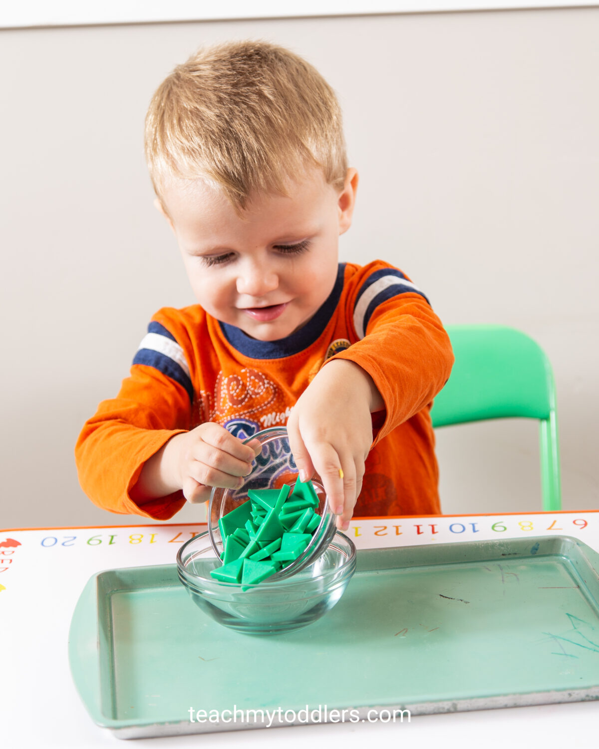 Triangle Tot School Trays