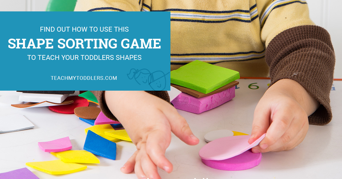 Find out how to use this shape sorting game to teach toddlers shapes