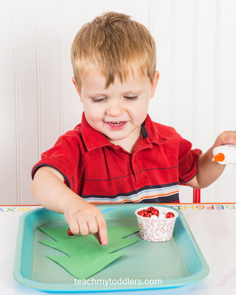 Ideas for Christmas Tot Trays