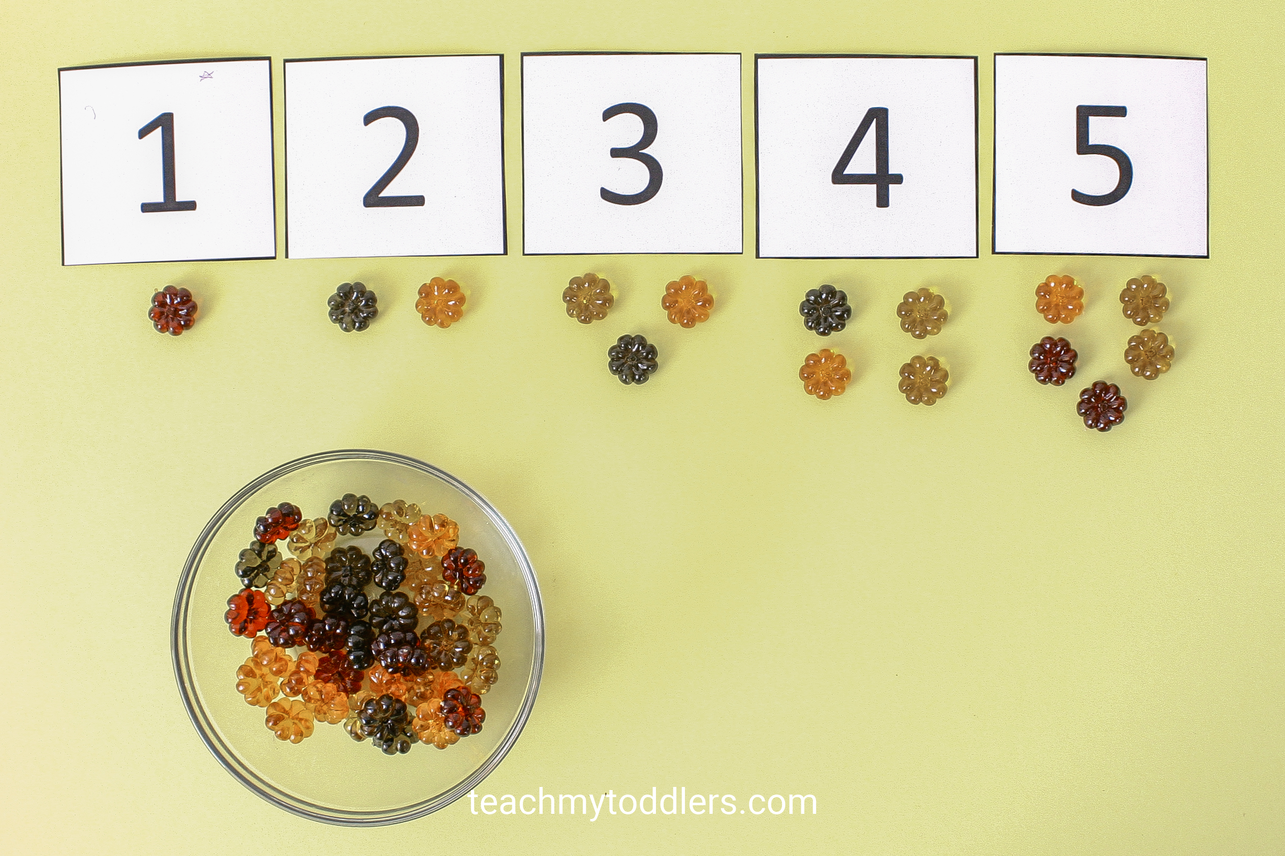 Discover how to use these table scatter activities to teach your toddlers math