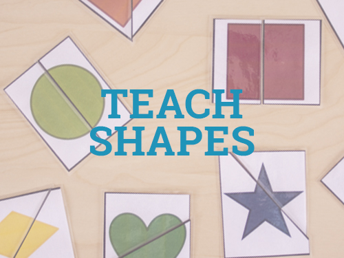 Teach shapes to your toddler with these fun activities