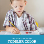 This watercolor activity is a bonus activity of the toddler color activity pack