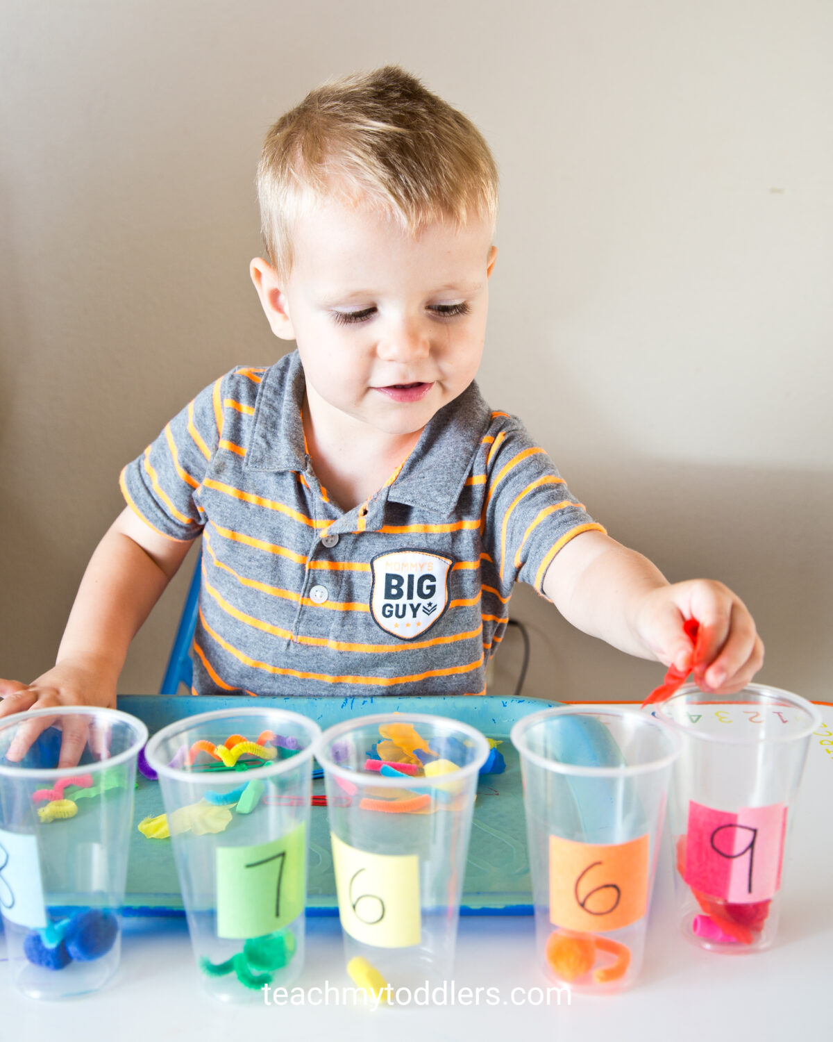 Teach Numbers and Counting with Tot Trays