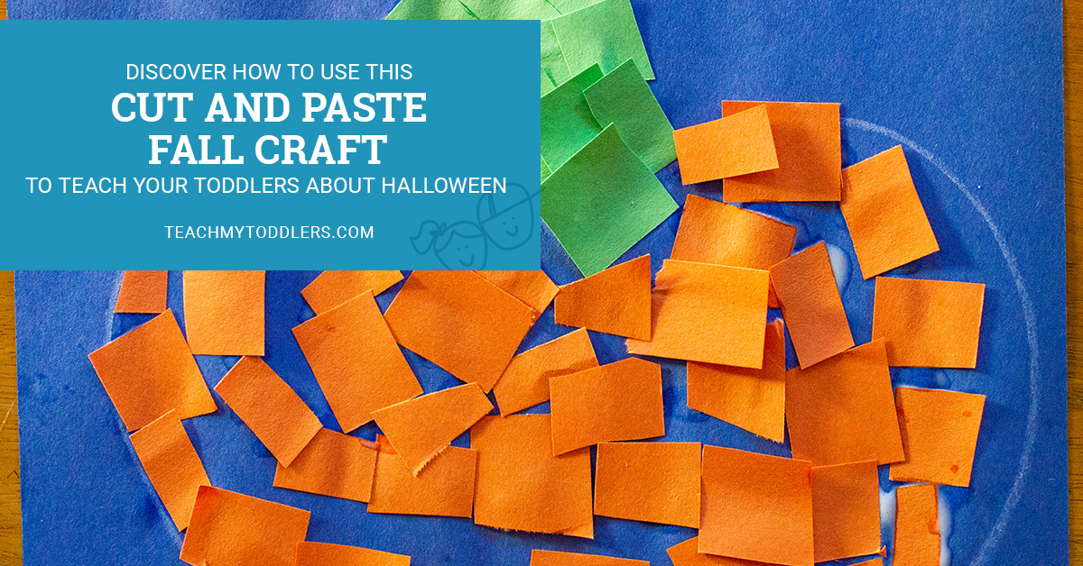 Discover how to use this cut and paste fall activity to teach toddlers about halloween