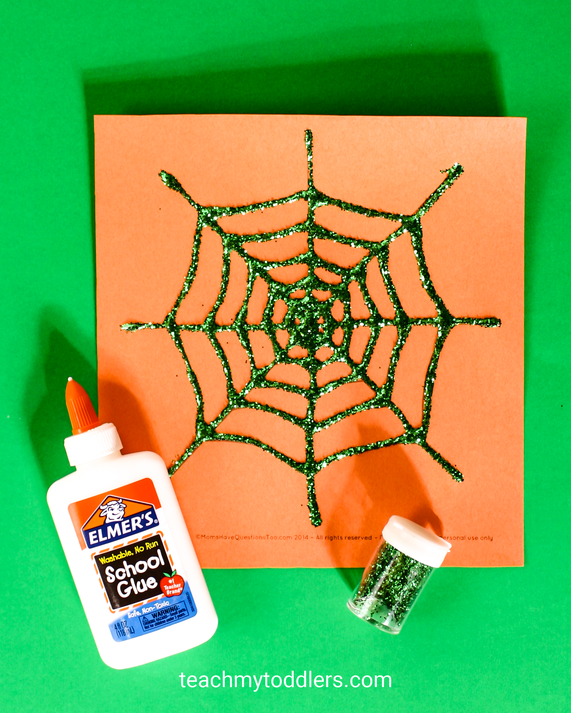 Discover how to use this spider web craft to teach toddler about halloween