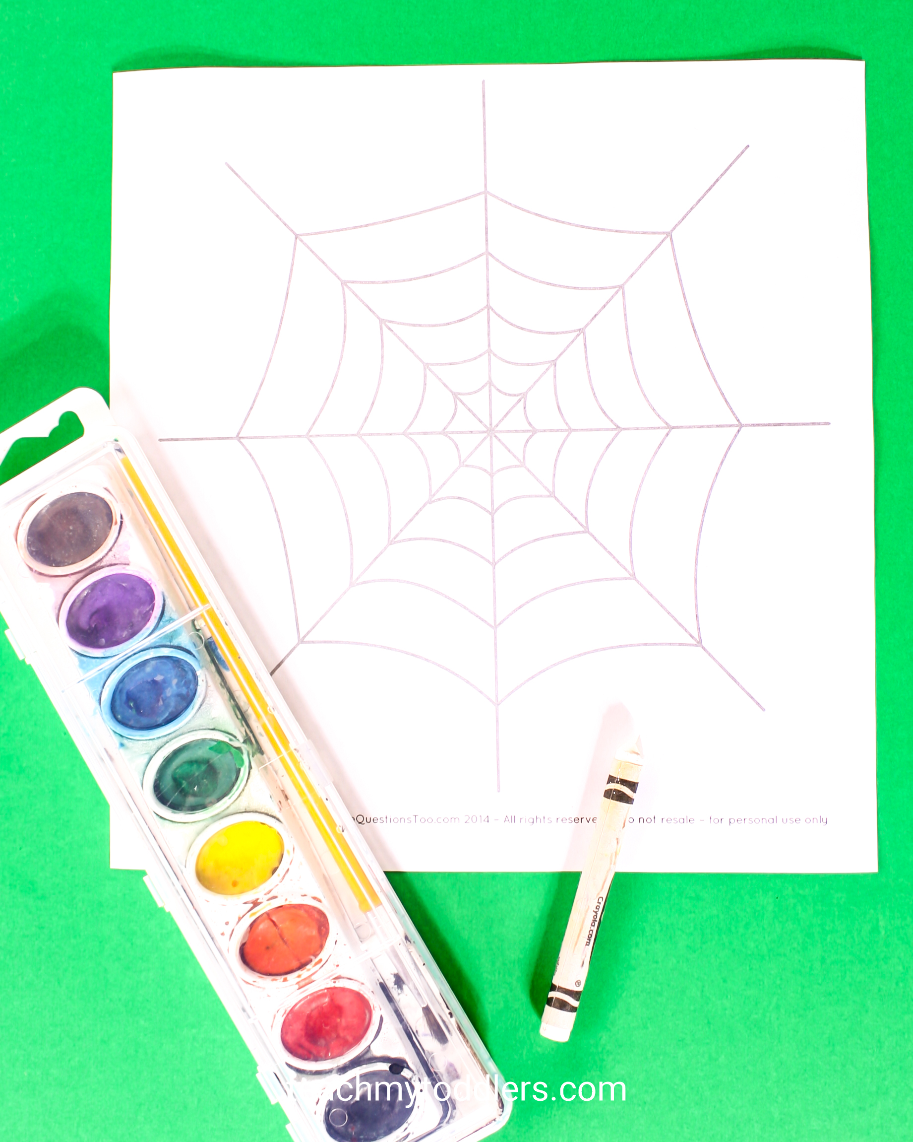 Discover how to use this spider web craft to teach your toddler about halloween