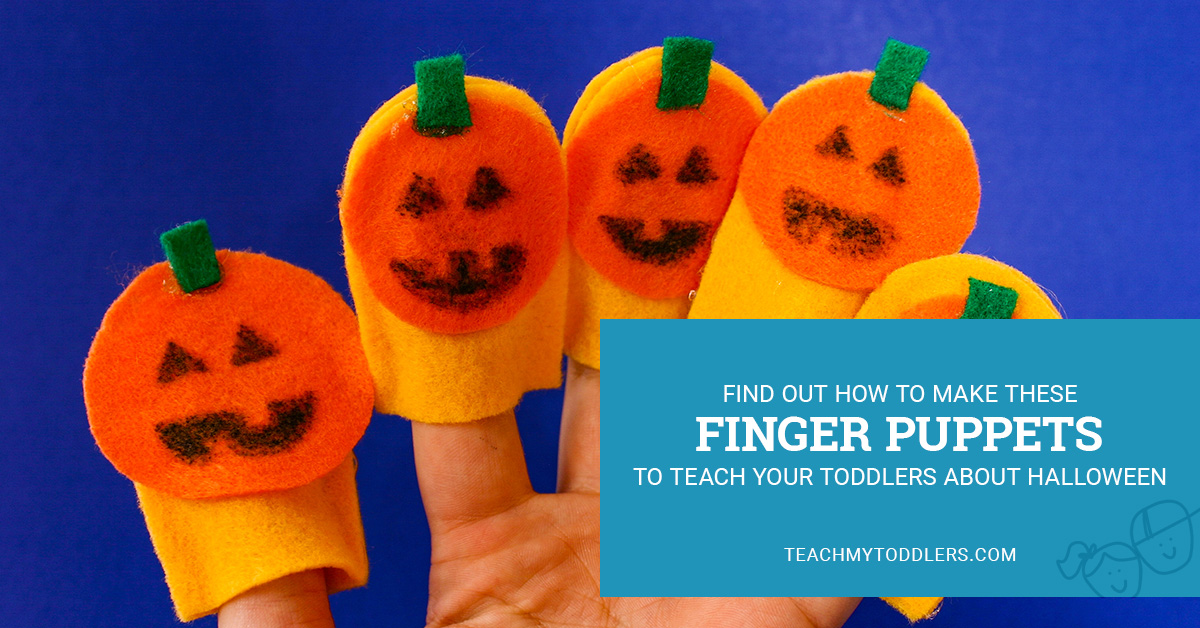 Find out how to make these finger puppets to teach your toddlers about halloween
