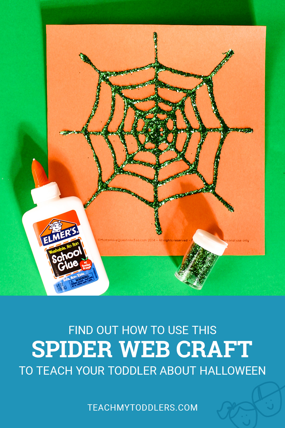 Find out how to use this spider web craft to teach toddler about halloween