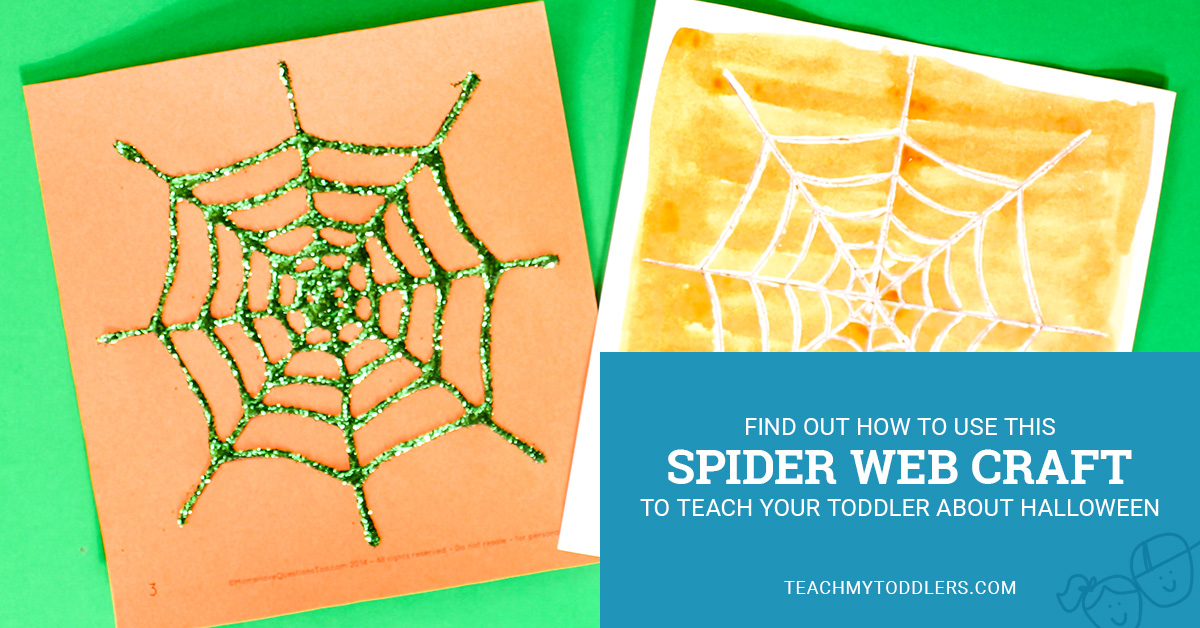 Find out how to use this spider web craft to teach your toddler about halloween