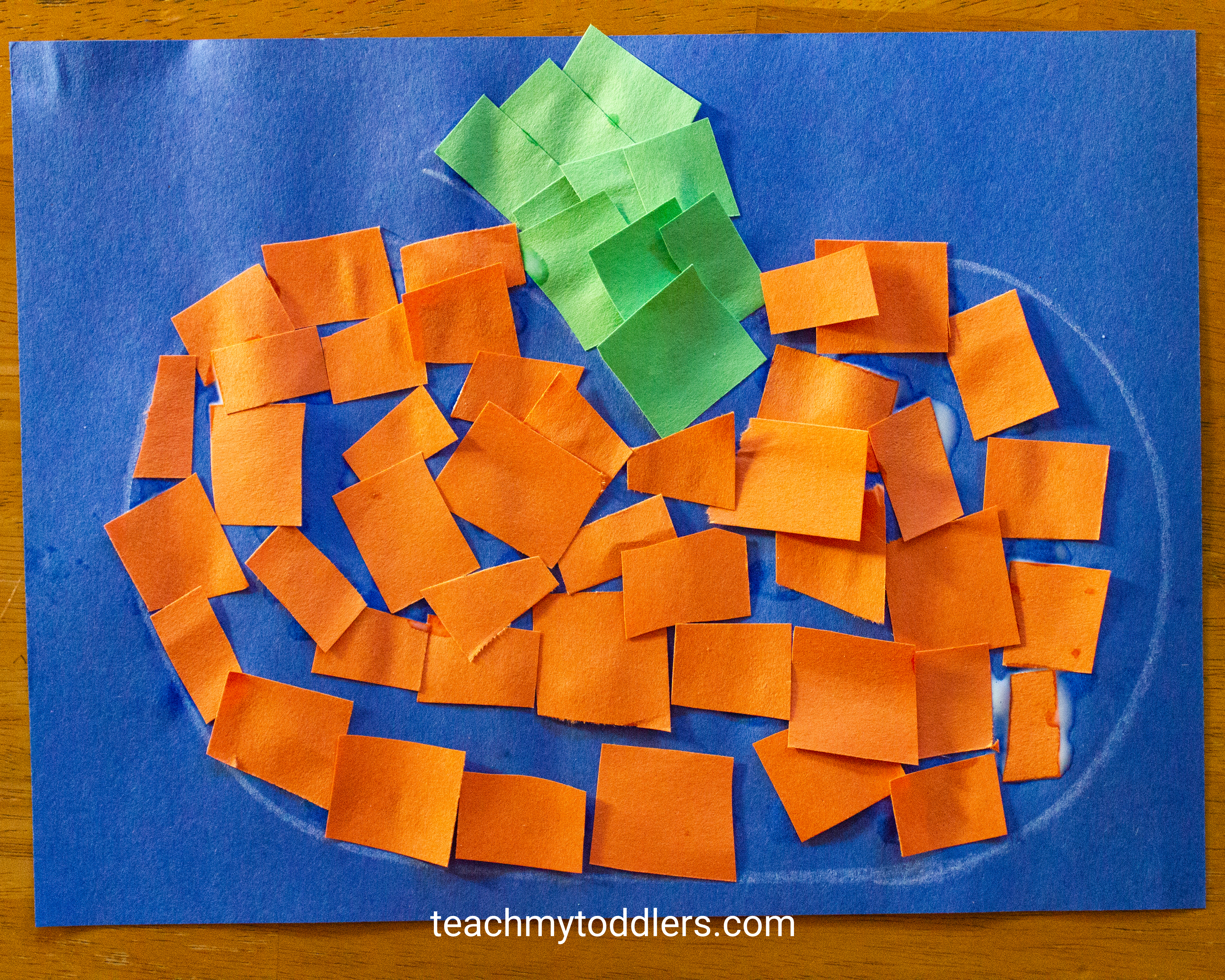 Learn how to use this cut and paste fall activity to teach toddlers about halloween